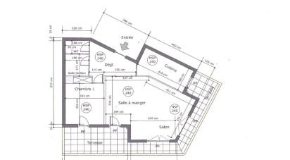 Appartement 2 pièces de 57 m² à Ablon-sur-Seine (94480)