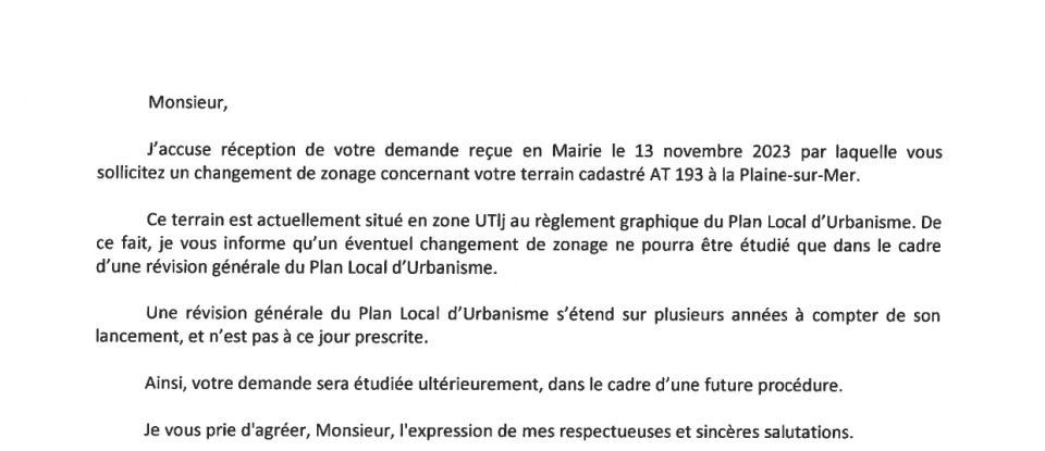 Terrain Loisirs de 921 m² à La Plaine-sur-Mer (44770)