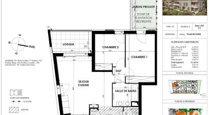 Apartment 3 rooms of 61 m² in Cogolin (83310)