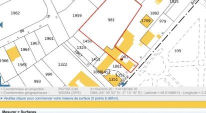 Land of 1,368 m² in Chamarande (91730)