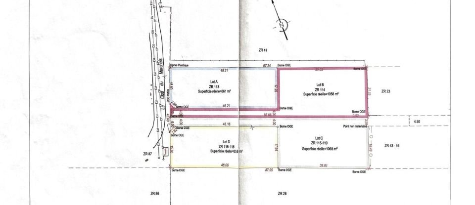 Terrain de 861 m² à La Chapelle-sur-Aveyron (45230)