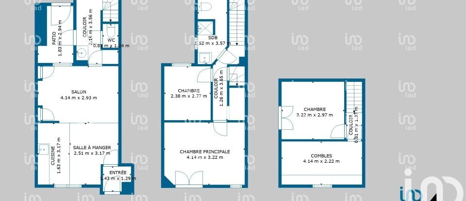 Maison 3 pièces de 65 m² à Cosne-Cours-sur-Loire (58200)