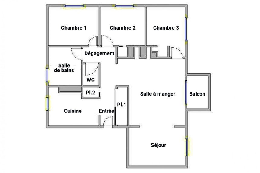 Appartement 5 pièces de 78 m² à Chelles (77500)