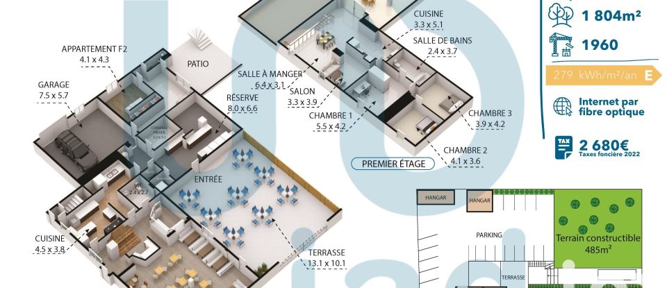 Immeuble de 315 m² à Vieux-Charmont (25600)