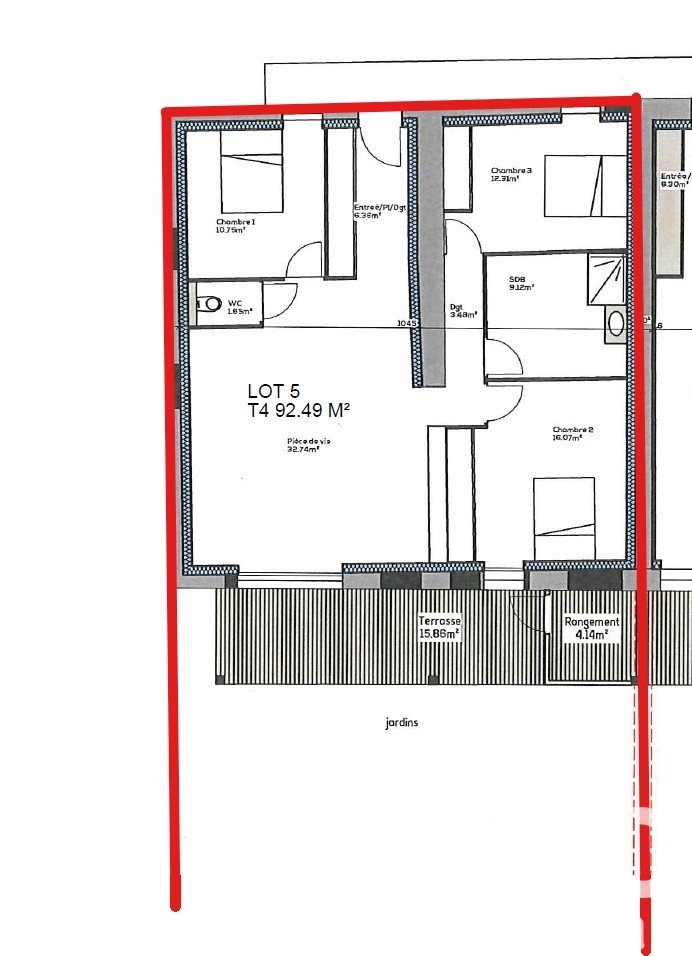 Appartement 4 pièces de 92 m² à Arbin (73800)