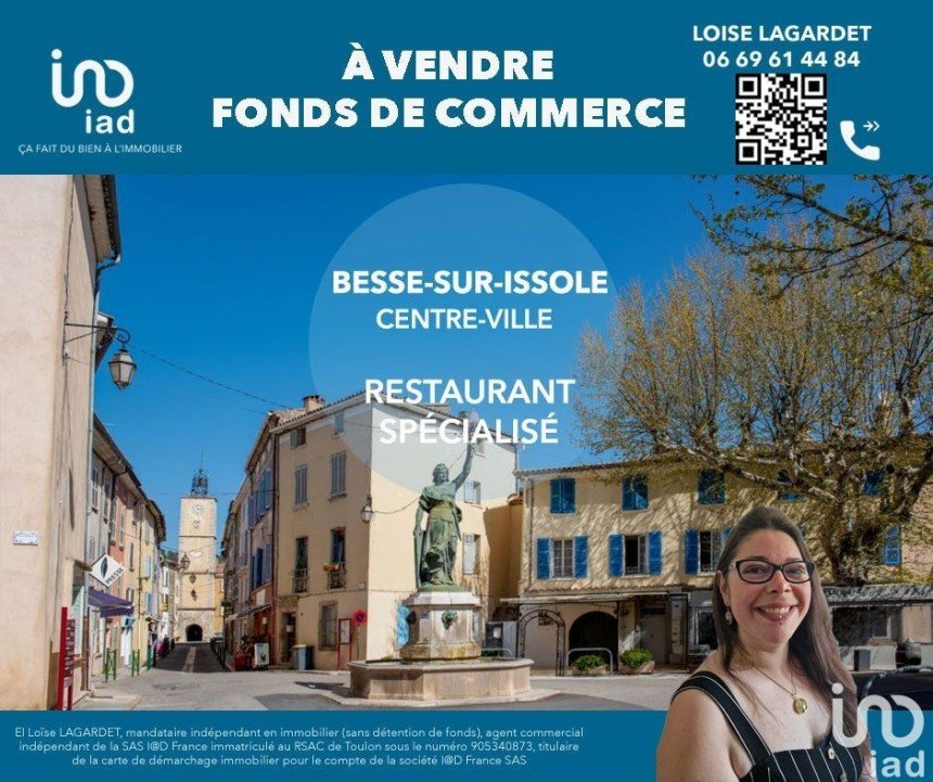 Pizzeria de 55 m² à Besse-sur-Issole (83890)