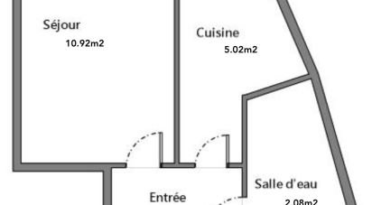 Appartement 1 pièce de 20 m² à Bois-Colombes (92270)