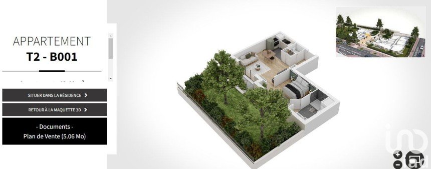 Appartement 2 pièces de 43 m² à Le Perreux-sur-Marne (94170)