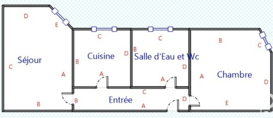 Appartement 2 pièces de 38 m² à Aubervilliers (93300)