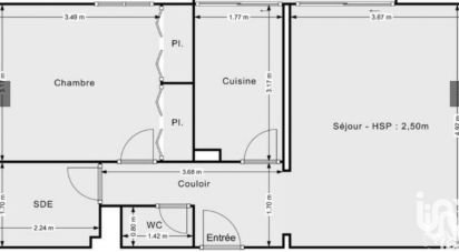 Appartement 2 pièces de 56 m² à Puteaux (92800)