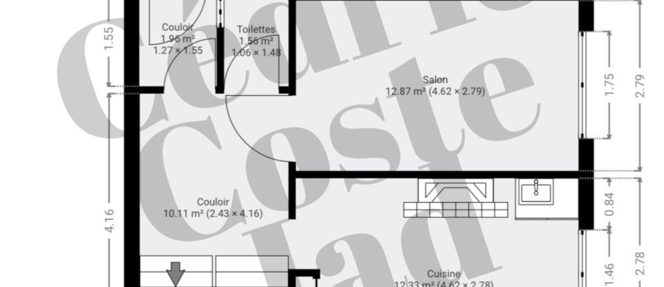 Maison traditionnelle 6 pièces de 108 m² à Félines-Termenès (11330)