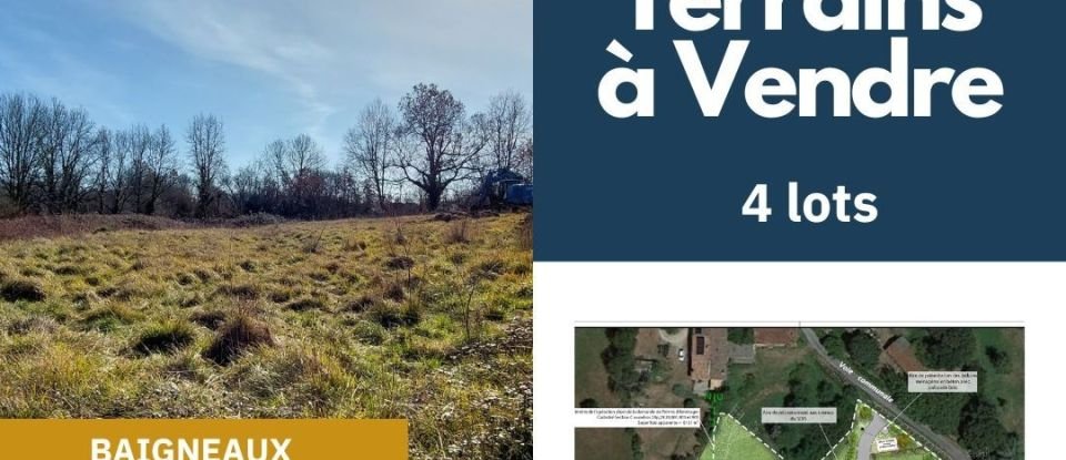 Terrain de 752 m² à Baigneaux (33760)