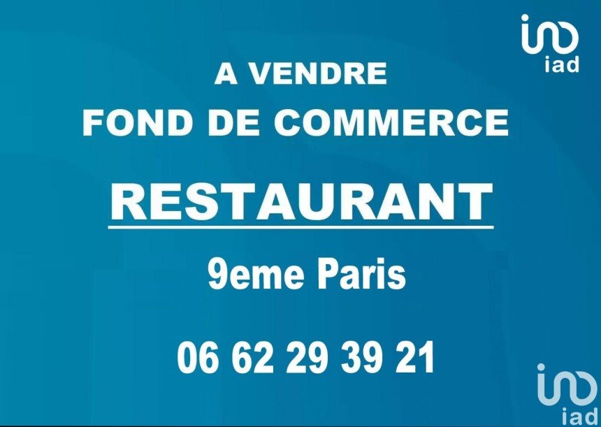 Fast food of 32 m² in Paris (75009)