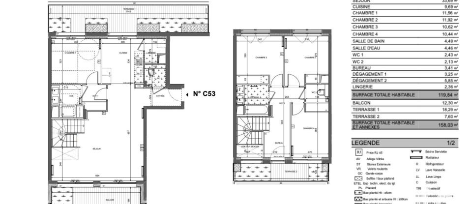 Apartment 5 rooms of 120 m² in Paris (75015)