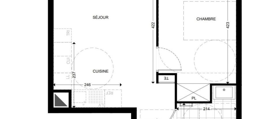 Appartement 2 pièces de 41 m² à Colombes (92700)