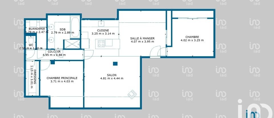 Apartment 3 rooms of 72 m² in Aureilhan (65800)