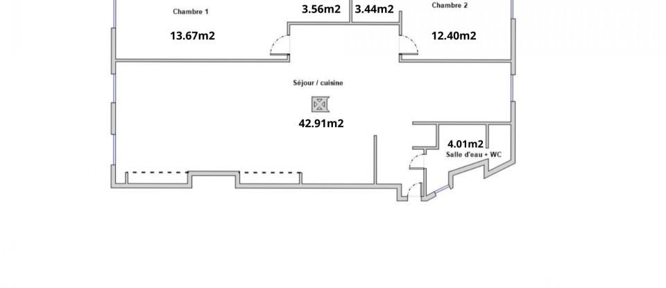 Appartement 3 pièces de 80 m² à Lyon (69009)