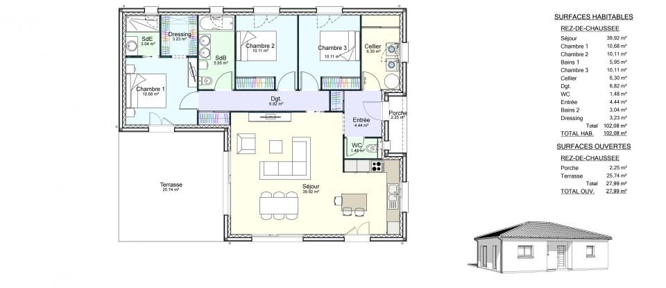 Terrain de 2 368 m² à Larrazet (82500)