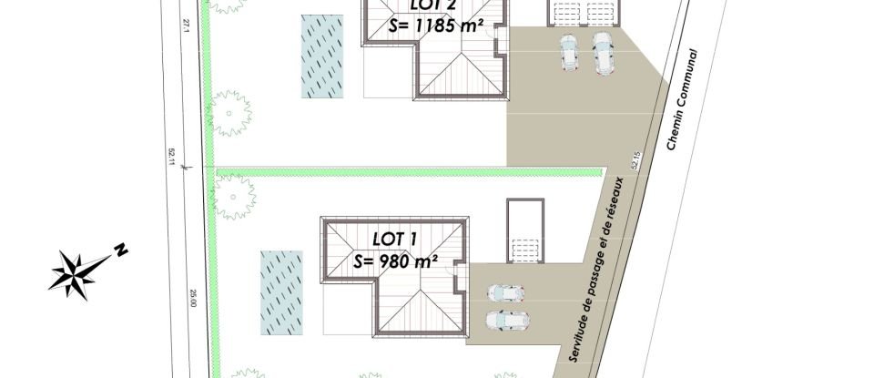 Terrain de 2 368 m² à Larrazet (82500)