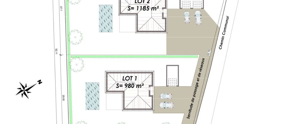 Terrain de 1 184 m² à Larrazet (82500)