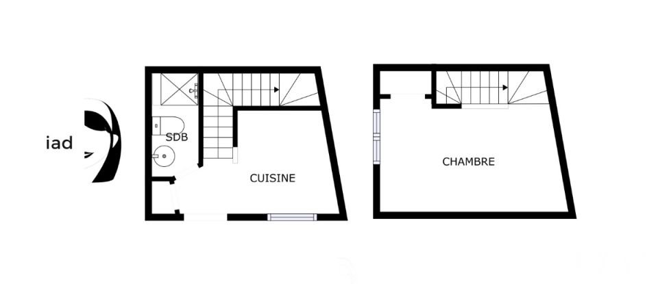 Maison de ville 2 pièces de 18 m² à Rouen (76000)