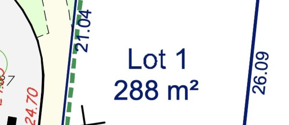 Terrain de 288 m² à Ferrières (17170)