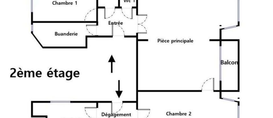 Appartement 5 pièces de 71 m² à Paris (75018)