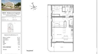 Appartement 3 pièces de 73 m² à Canet-en-Roussillon (66140)