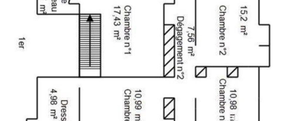 Duplex 6 rooms of 134 m² in Hauts de Bienne (39400)