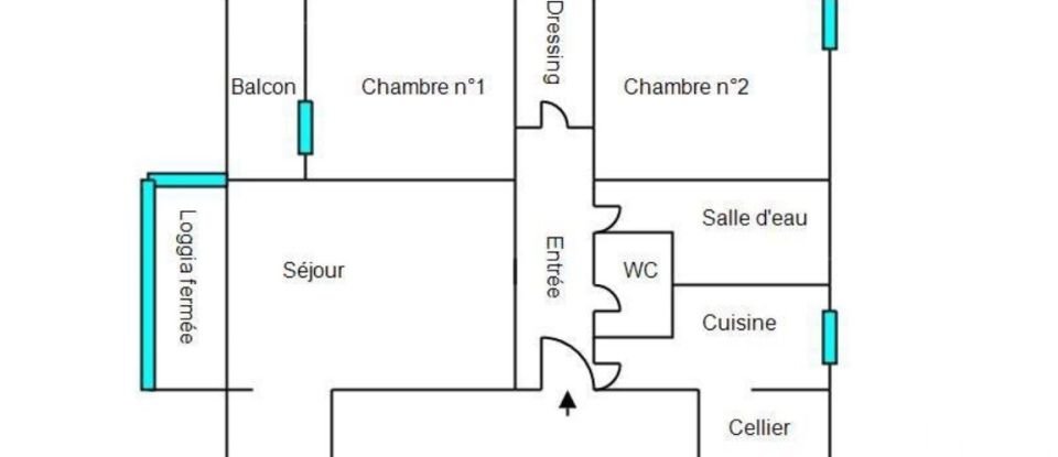 Appartement 3 pièces de 64 m² à Cergy (95000)