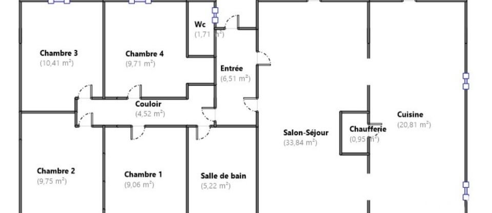 House 6 rooms of 112 m² in Longuenée-en-Anjou (49770)