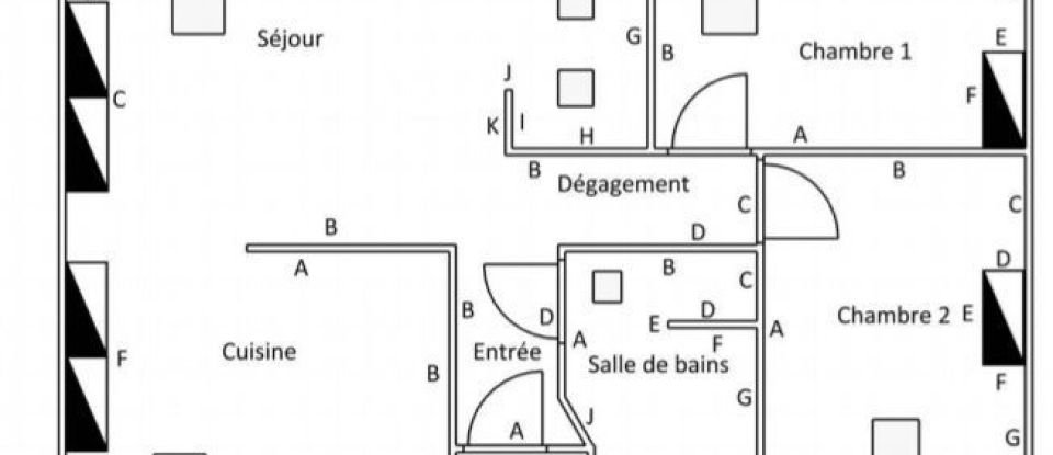 Appartement 2 pièces de 27 m² à Le Havre (76600)