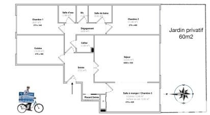 Appartement 4 pièces de 87 m² à Rueil-Malmaison (92500)