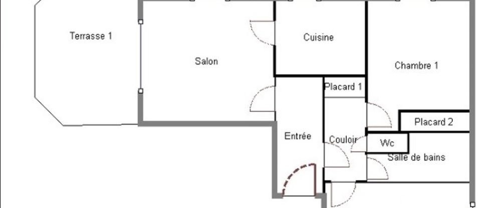 Appartement 3 pièces de 66 m² à Antibes (06600)