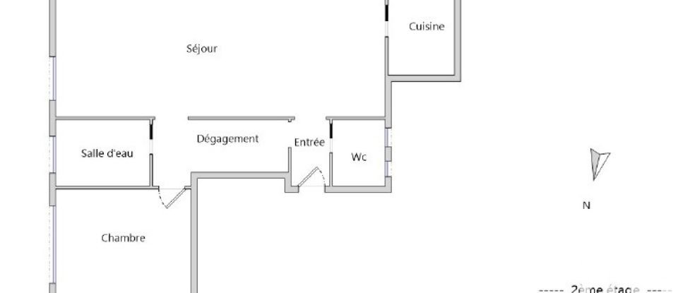 Appartement 2 pièces de 59 m² à Paris (75015)