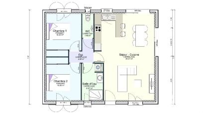 Land of 1,006 m² in Saint-Nicolas-de-la-Grave (82210)