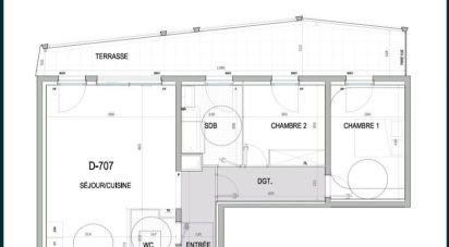 Appartement 3 pièces de 74 m² à Nice (06200)