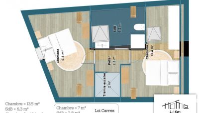 Grange 2 pièces de 40 m² à Cormery (37320)
