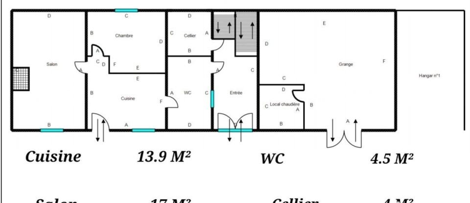 Longère 4 pièces de 95 m² à Saumeray (28800)
