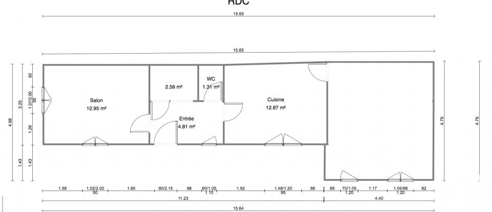 Traditional house 5 rooms of 114 m² in Fontenay-sous-Bois (94120)