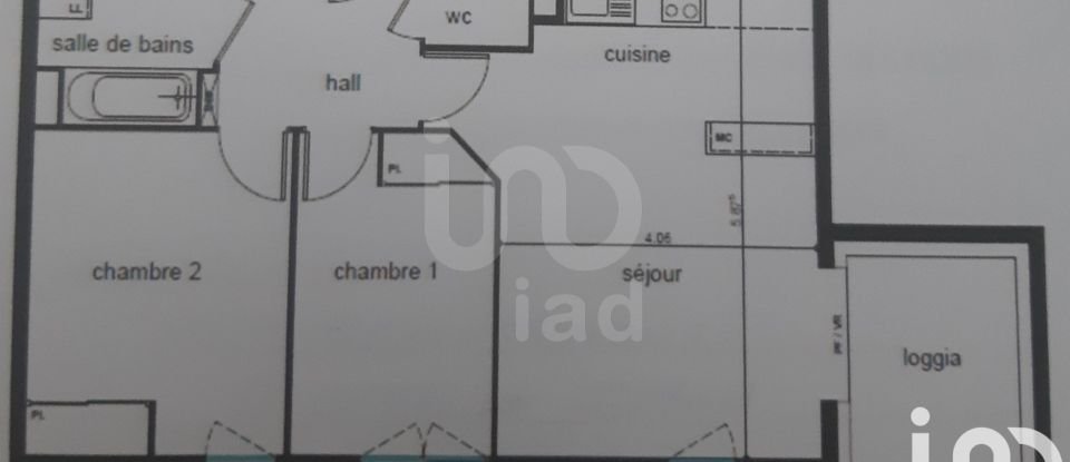 Appartement 3 pièces de 61 m² à Toulouse (31200)