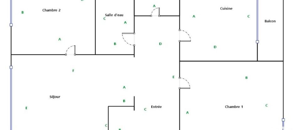 Apartment 3 rooms of 53 m² in Ermont (95120)