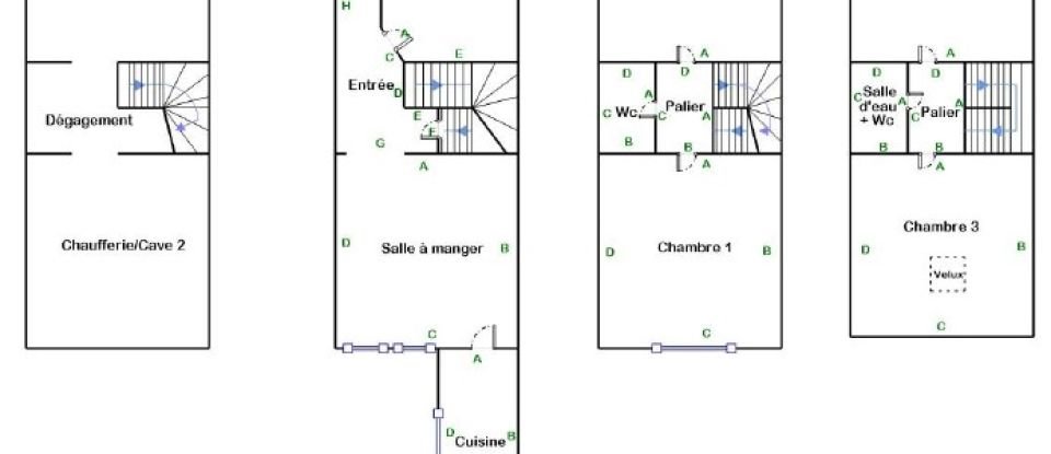 Traditional house 6 rooms of 120 m² in Noisy-le-Sec (93130)