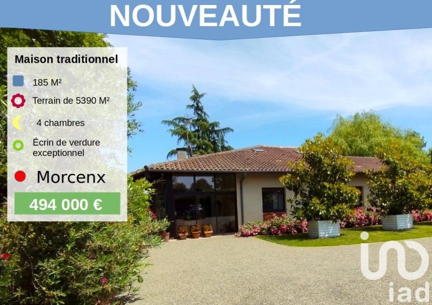 Vente Maison 183m² 5 Pièces à Morcenx (40110) - Iad France