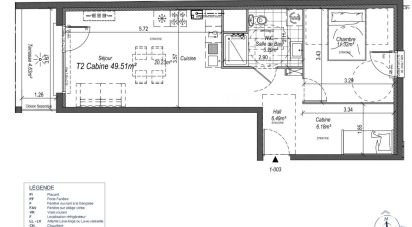 Apartment 2 rooms of 50 m² in - (62780)