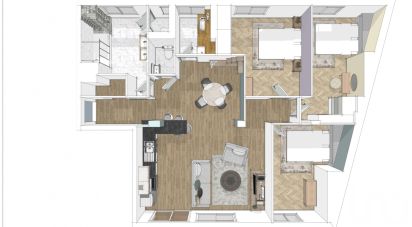 Appartement 7 pièces de 95 m² à Rennes (35000)