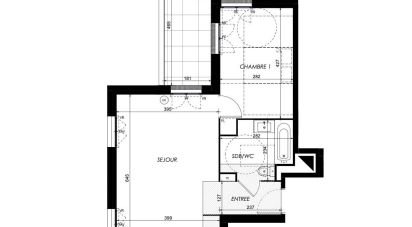 Apartment 2 rooms of 46 m² in Lieusaint (77127)