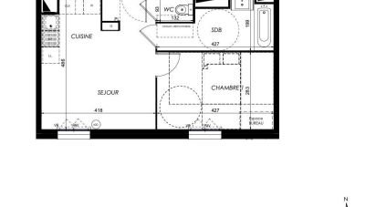 Apartment 2 rooms of 39 m² in Lieusaint (77127)