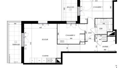 Appartement 3 pièces de 61 m² à Lieusaint (77127)