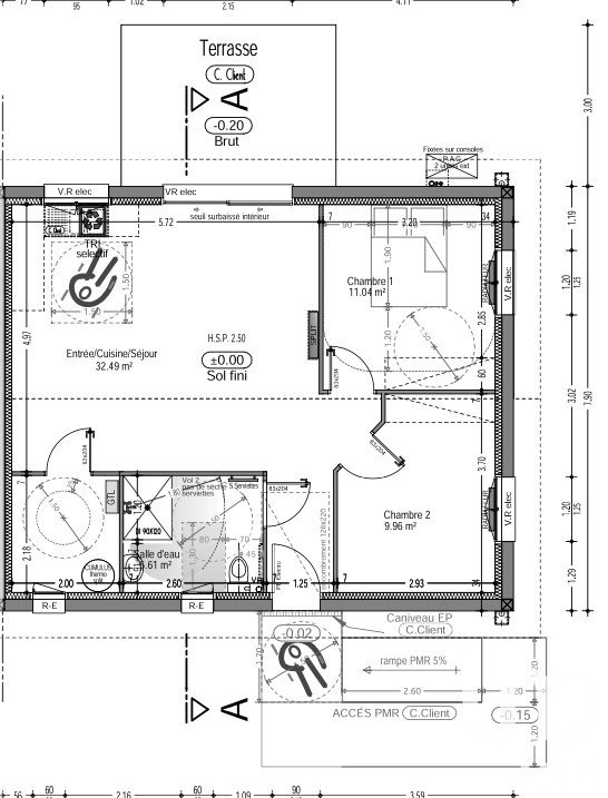 Maison traditionnelle 3 pièces de 63 m² à Lacanau (33680)